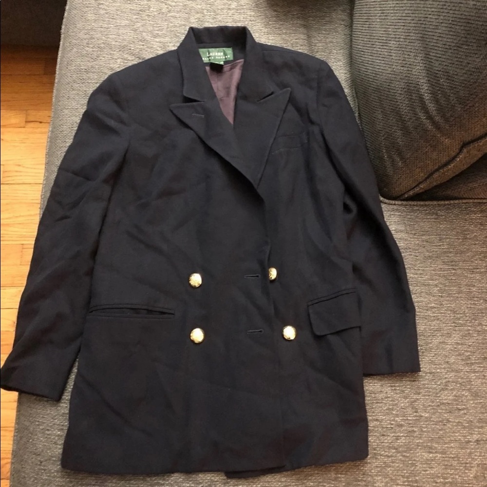 Ralph Lauren Navy Blue Size 6 Blazer